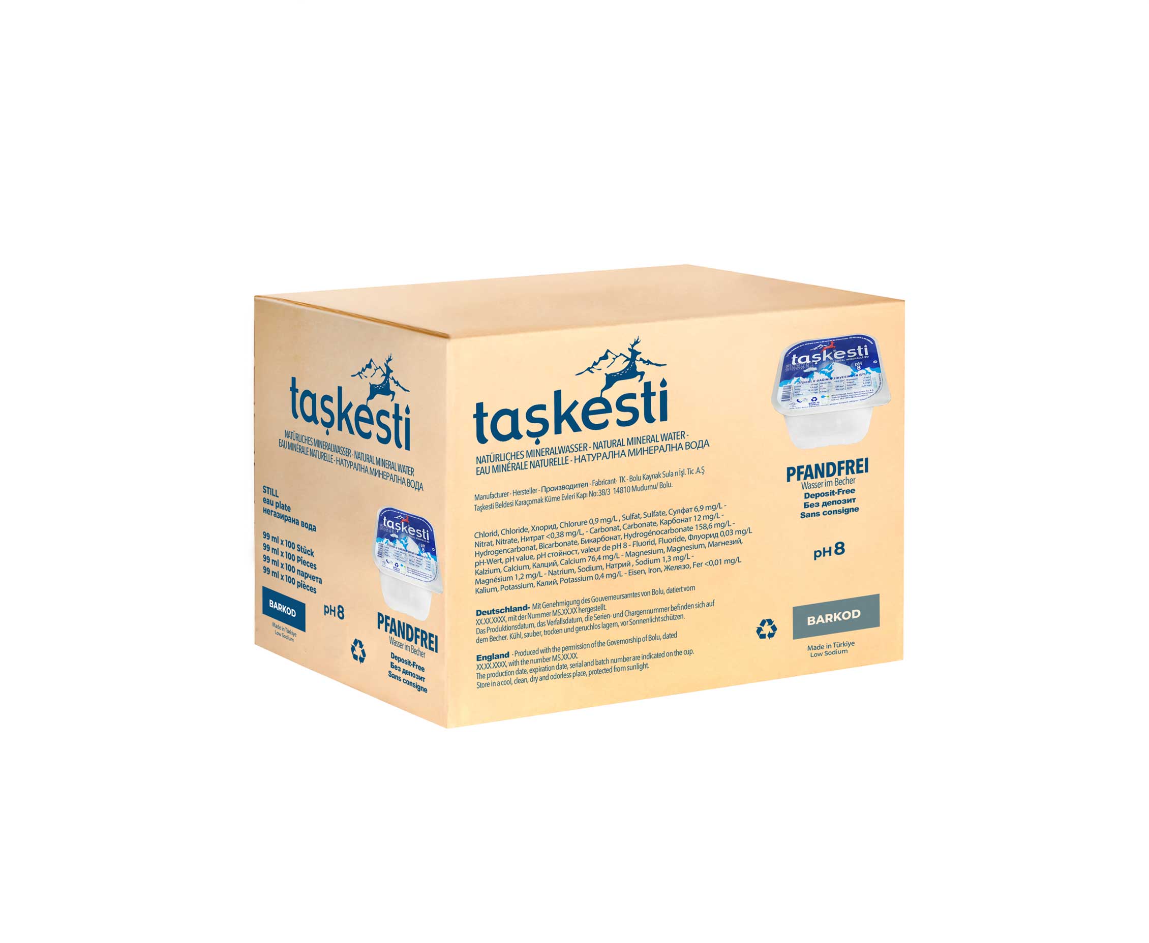 wasser im becher (99 ml x 100 stück) – ein karton (1 karton) wasser im becher (99 ml x 100 stück) – ein karton (1 karton)